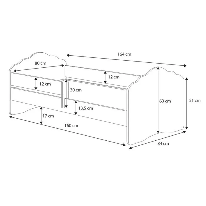 Lit enfant Nala160x80 CHAT-1