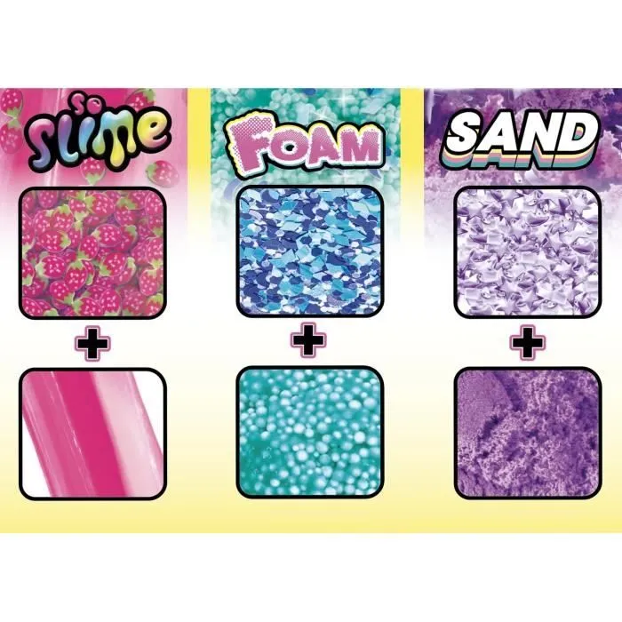 Loisir créatif - CANAL TOYS - CRAZE Sensations 2 barils + 1 bonus - Sable, Slime Fluffy, Foam-2
