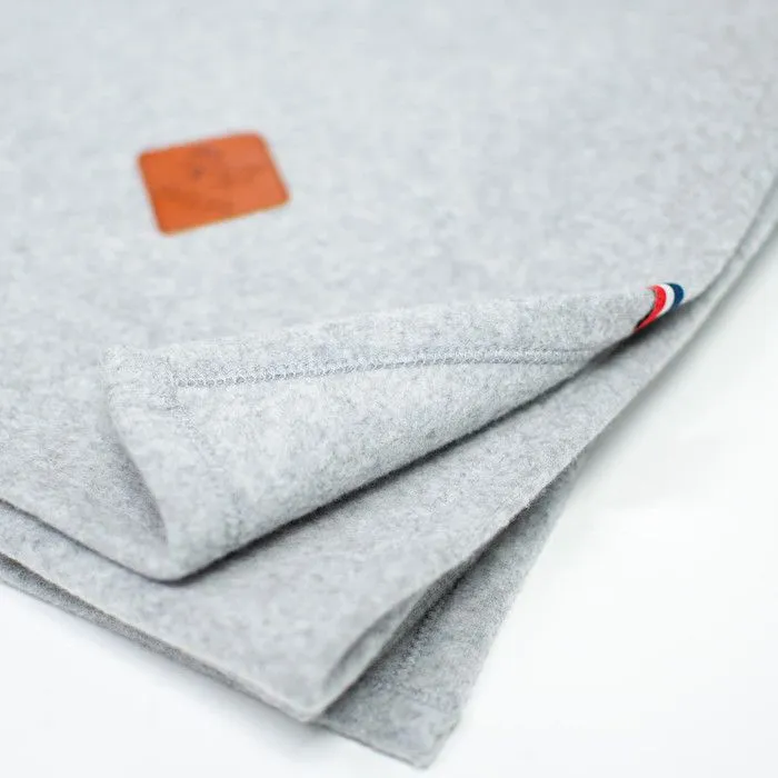 Couverture polaire 100% coton ultra-doux 100x70 cm Gris-1