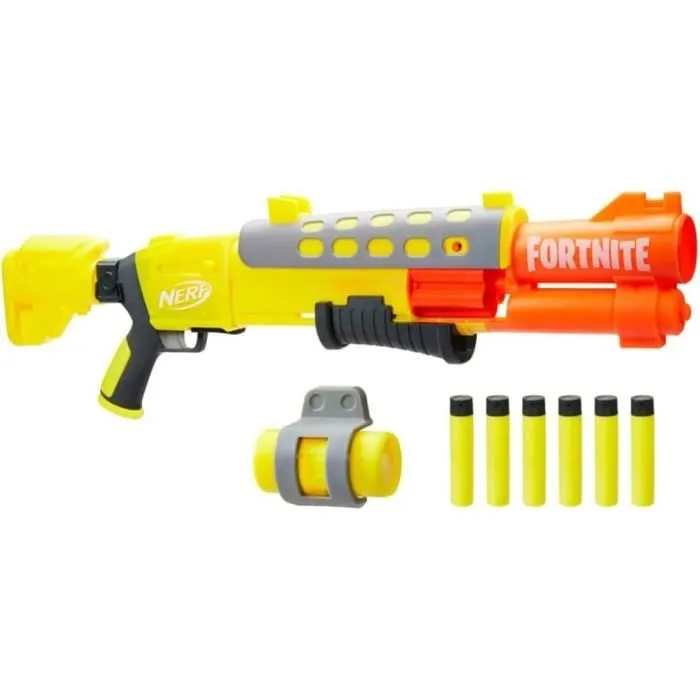 Blaster Nerf Fortnite Legendary Tac - Nerf - Fortnite Legendary Tac - Blaster - Remarquable - Bleu - 8 ans-0