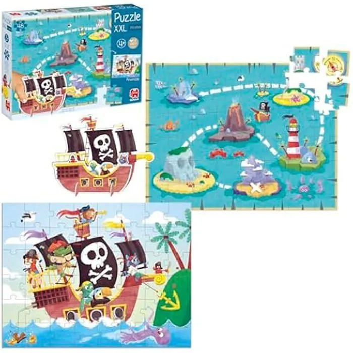 Puzzle XXL Les Pirates - Goula - 48 pièces - A partir de 4 Ans-1