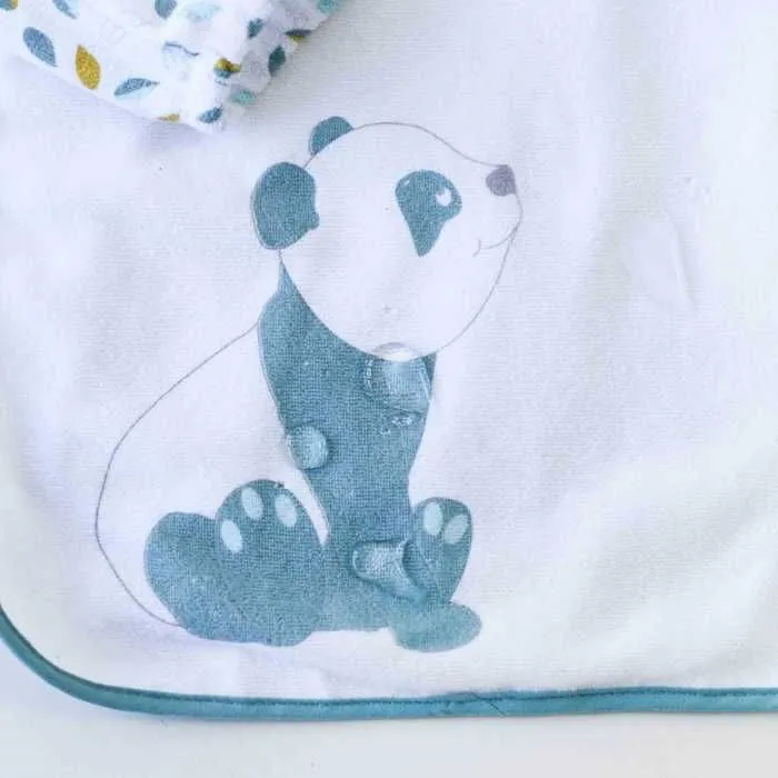 3KG700 Bavoir manches longues Panda-2