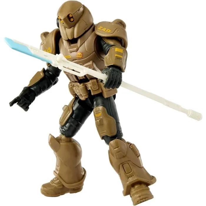 Figurine Articulée Disney Pixar - Buzz l’Éclair Commandant ZAP - MATTEL - Marron - 12,7 cm-2