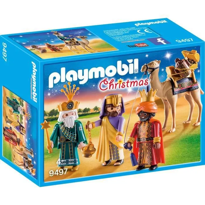 PLAYMOBIL 9497 - Rois mages - Mixte - A partir de 4 ans - Avec chameau et cadeaux-0