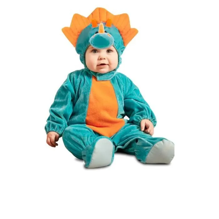 Déguisement de dinosaure Triceratops pour bébé - EUROCARNAVALES, SA - Noir - 12 mois-0