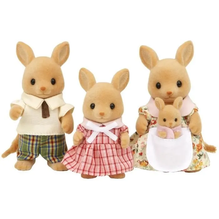 SYLVANIAN FAMILIES - Famille Kangourou - 5272 - Composée de 4 personnages - Pour enfants à partir de 3 ans-1