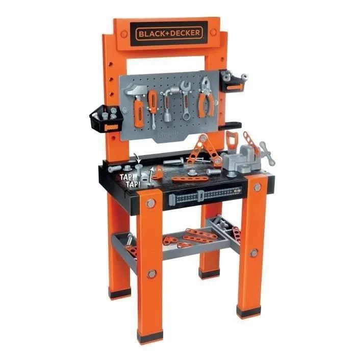 Etabli pour enfant Smoby Black+Decker Bricolo One - Blanc - 3 ans et plus-0