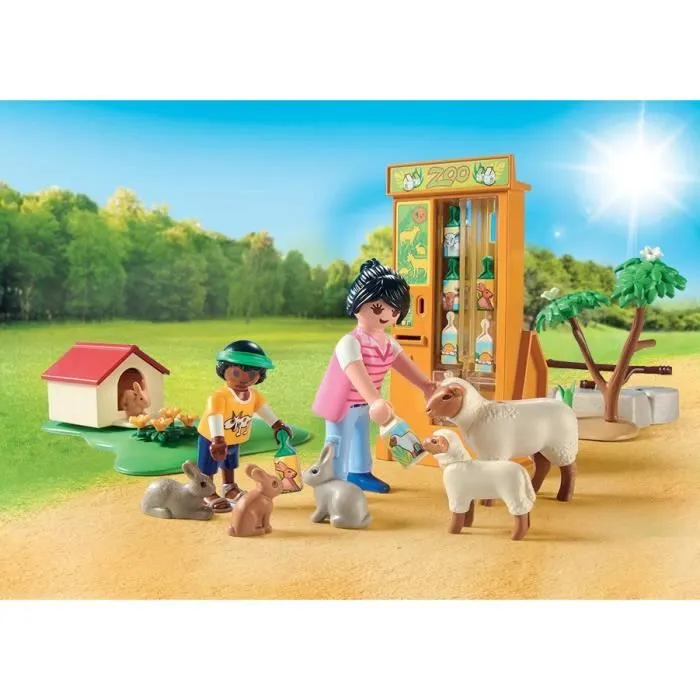 PLAYMOBIL 71191 Ferme pédagogique, Le parc animalier, Animaux domestiques, Family Fun, Country, 63 pièces, Dès 4 ans-2