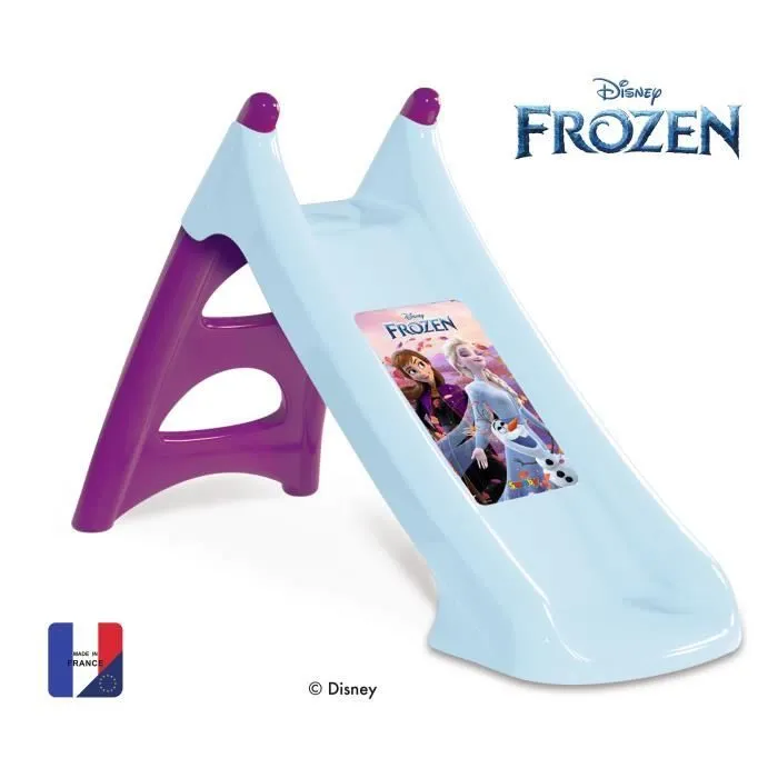 SMOBY - Toboggan La Reine des Neiges - XS - Glisse 90cm - Marches antidérapantes - Fabriqué en France-0