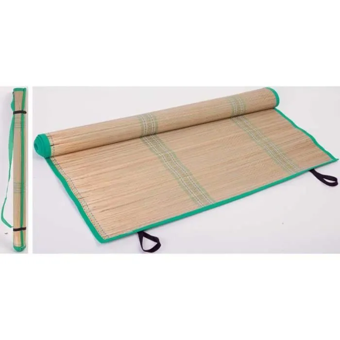 Natte de plage - NATTE DE PLAGE JONC - 70x180 cm - Super Luxe - Élastique - Mixte-0