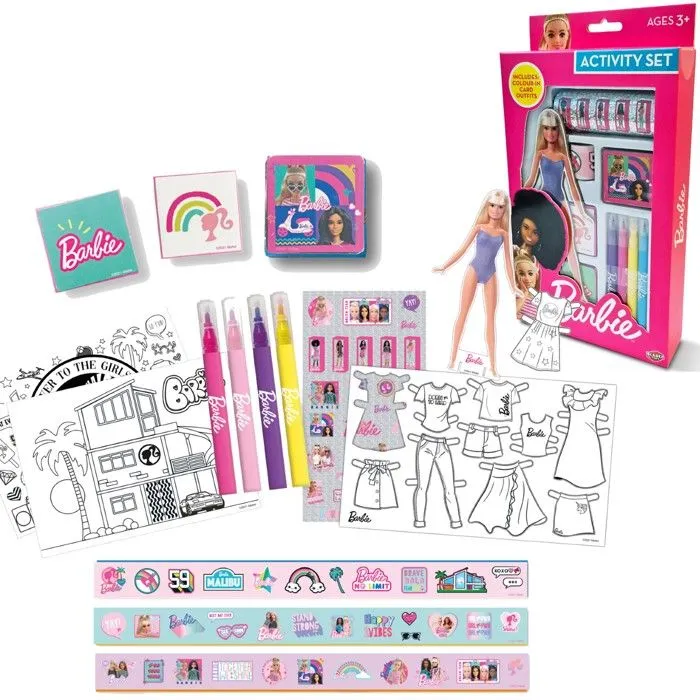 Barbie creative set create outfits + markers-0