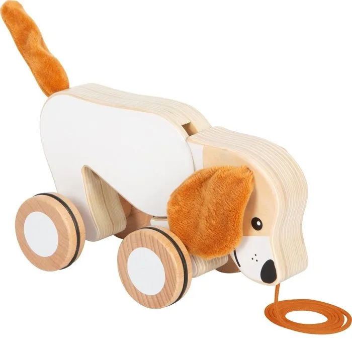 Small foot company - Chien à tirer avec oreilles crépitantes - LEGLER-0