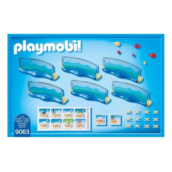PLAYMOBIL - 9063 - Family Fun - Enclos pour les Animaux Marins - l'Aquarium-1