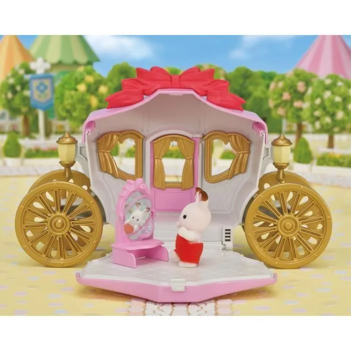 SYLVANIAN FAMILIES - Le carrosse royal - Bébé lapin chocolat - Terrasse - Jouet Enfant Fille - LA FETE FORAINE-5