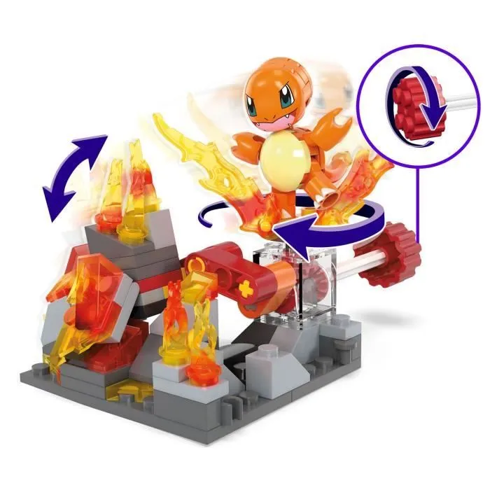 MEGA-Pokémon-Danse Flammes de Salamèche-Coffret à construire (81 pcs) HTH86-5