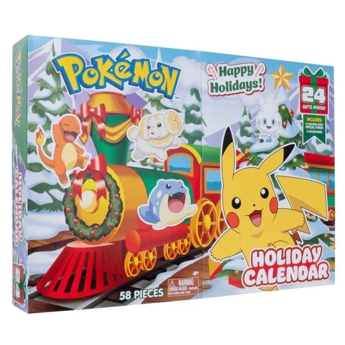 Calendrier de l'Avent Pokémon - BANDAI - 24 figurines inédites - Pour enfant à partir de 4 ans - Figurines aléatoires-0