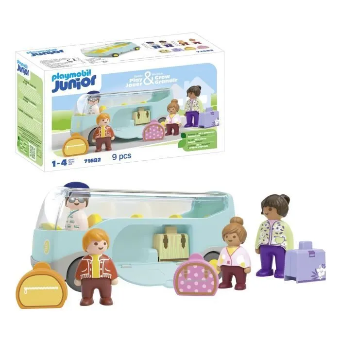 PLAYMOBIL Junior 71682 Autocar de voyage, Dès 12 mois-6