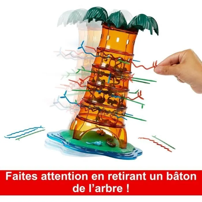 SOS Ouistiti : Panique dans l’arbre-Jeu de société familial HTW65 Mattel Games-1