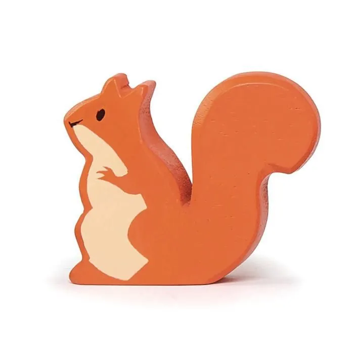 Tender Leaf Toys animal forestier jouet écureuil rouge 6x2x5 cm-0