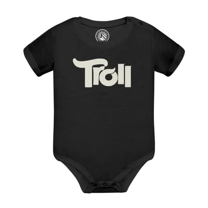 Body Bébé Manche Courte Noir Troll Jeux Vidéo Meme Internet Gamer-0