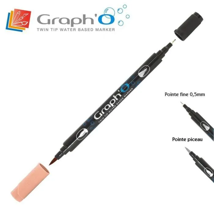 Feutre Pinceaux Graph'O de Graph'It - nuancier graph o:3120 - Camel-0