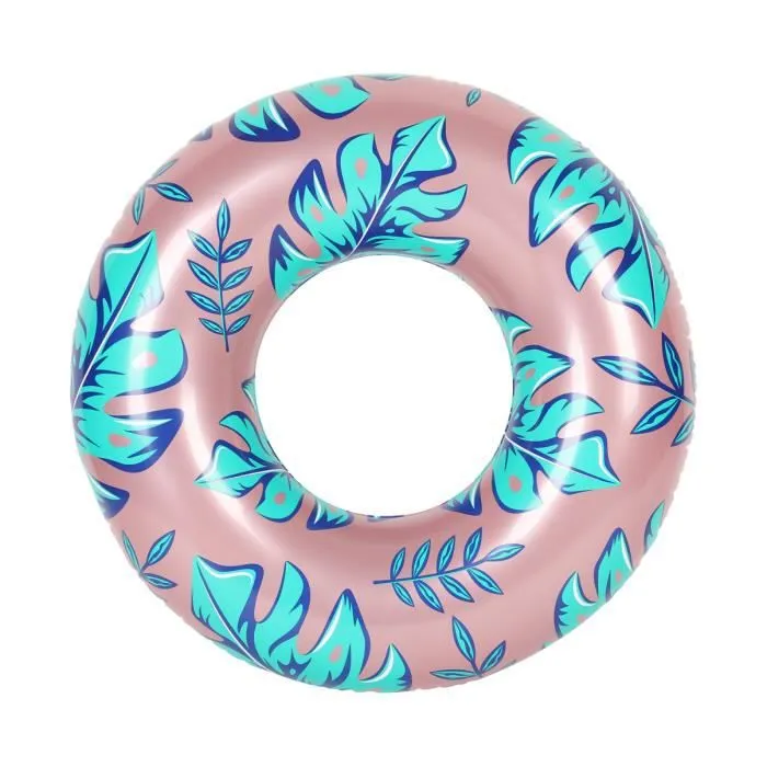 Bouée Gonflable Ronde - Air My Fun - Plantes Tropicales - ø130cm-0