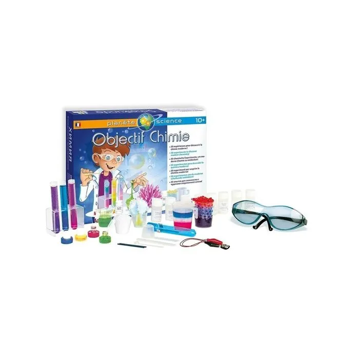 Jeu scientifique - SENTOSPHERE - Objectif Chimie - Pour enfant - Expériences surprenantes et originales-0