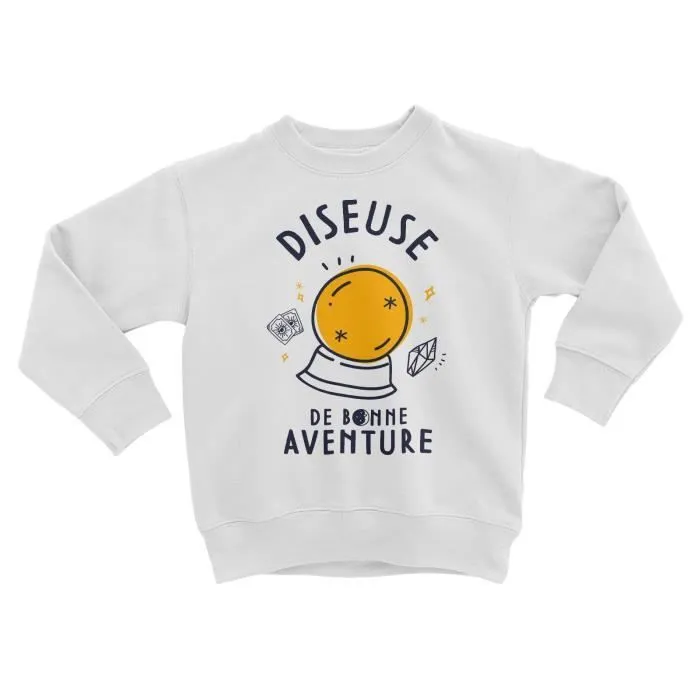 Sweatshirt Enfant Diseuse de Bonne Aventure Boule de crystal Tarot-0