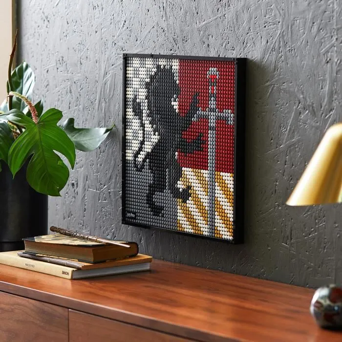 LEGO® Art 31201 Harry Potter™ Les blasons de Poudlard, tableau de décoration mural, loisir créatif pour adultes-1