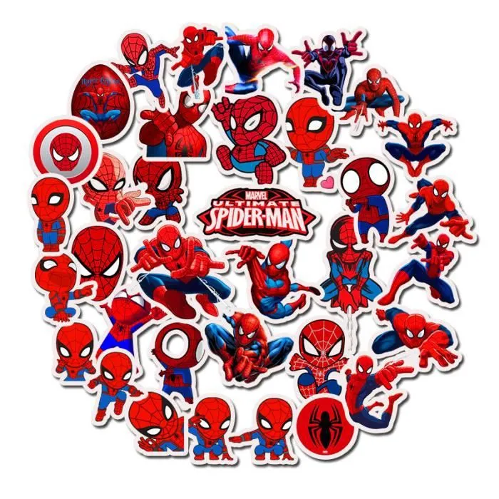 Avengers Endgame Spider-man fond d'écran Spider-Man Far From Home autocollant de bagage Iron Man Thor décalcomanies de voiture-0