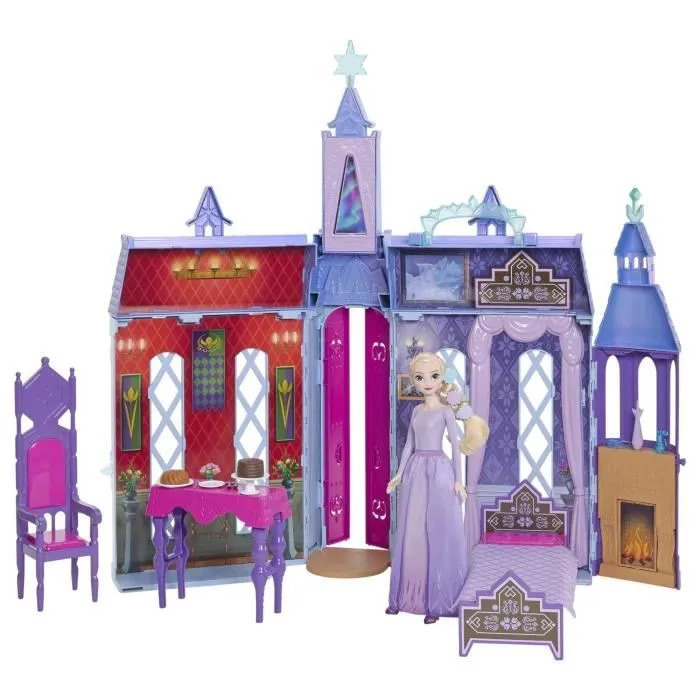 Disney-Château d’Arendelle La Reine des Neiges-Maison de poupée HLW61-0