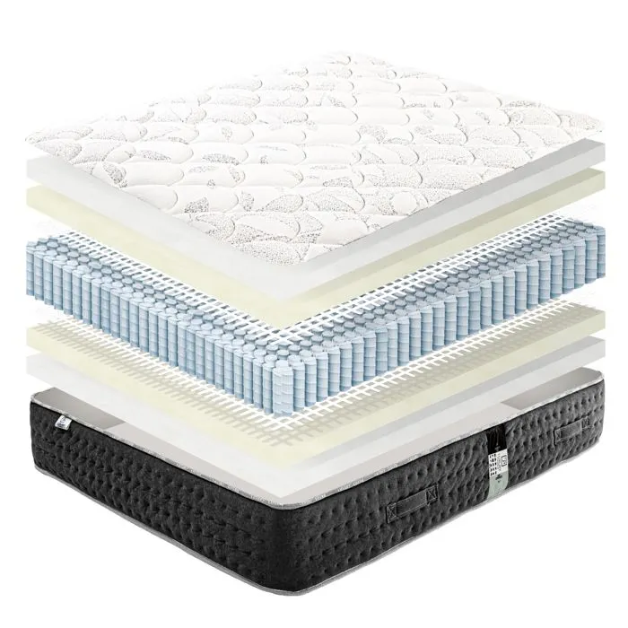 Matelas - Sérénité - 140x200 cm - epaisseur 27 cm - Ressorts Ensachés - Mousse Haute Résilience-3