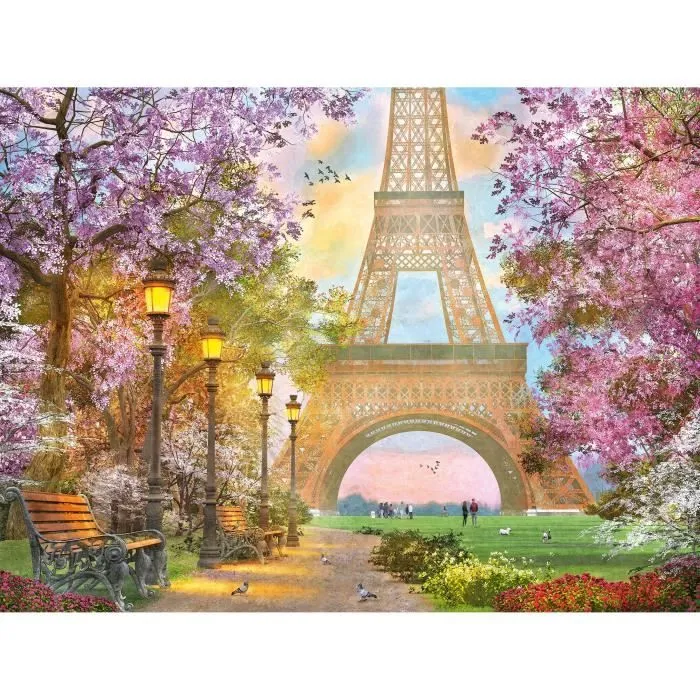 Puzzle 1500 pièces Amour à Paris, Adultes & enfants dès 14 ans, Puzzle de qualité supérieure 80x60cm, 12000694, Ravensburger-0