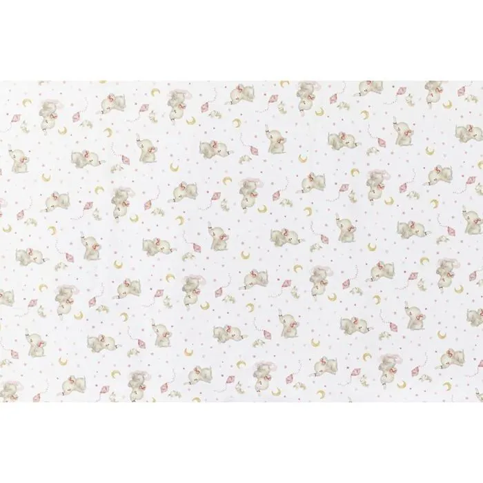 Edredon - couverture - plaid bebe Interbaby - 00919-02 - Baby Blase Couverture Motif elephant Rose-2