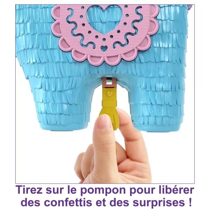 Polly Pocket-Soirée Pyjama-Grand Coffret Lama Surprises, dès 4 ans HHX74-3
