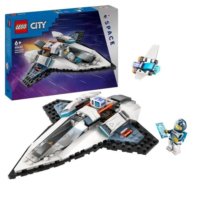 LEGO® 60430 City Le Vaisseau Interstellaire, Jouet sur l'Espace, Cadeau Enfants Dès 6 Ans, Jeu Créatif avec Minifigurines-0