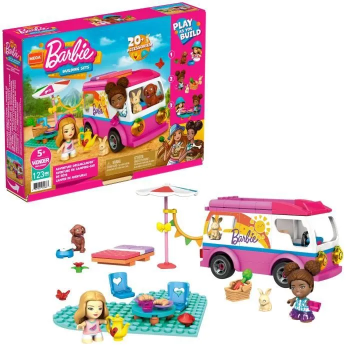 Mega Construx Barbie - Aventure en Camping-car - Jeu de construction - Dès 5 ans-0