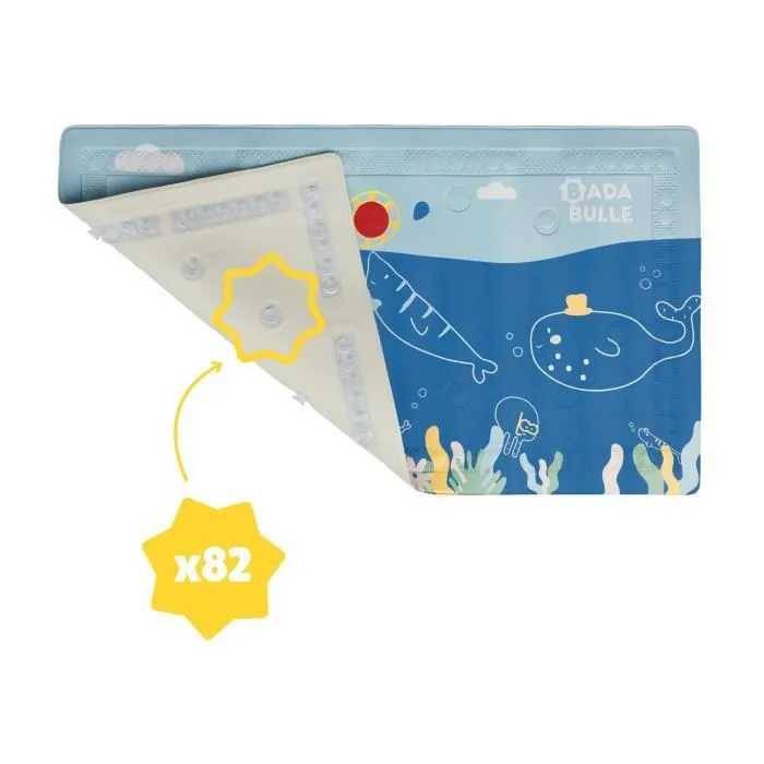Badabulle Tapis de bain antidérapant avec témoin de température-3