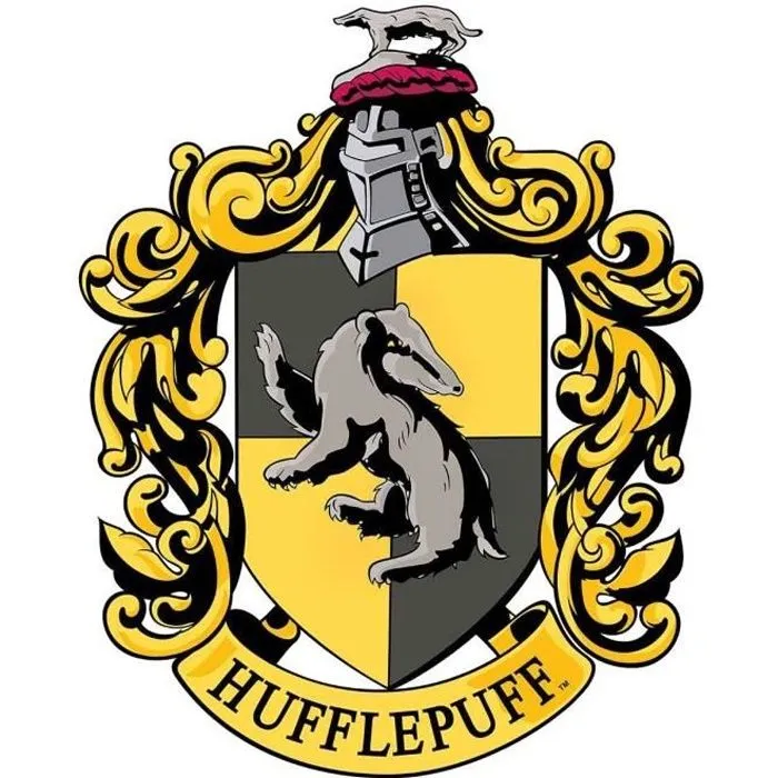 Blason en carton Maison Poufsouffle Poudlard Harry Potter 61X48 CM-0