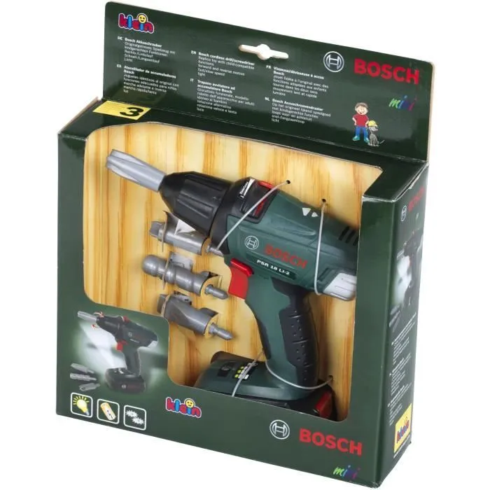 Visseuse à accu. Bosch avec fonctions électroniques et embouts interchangeables - KLEIN - 8567-1