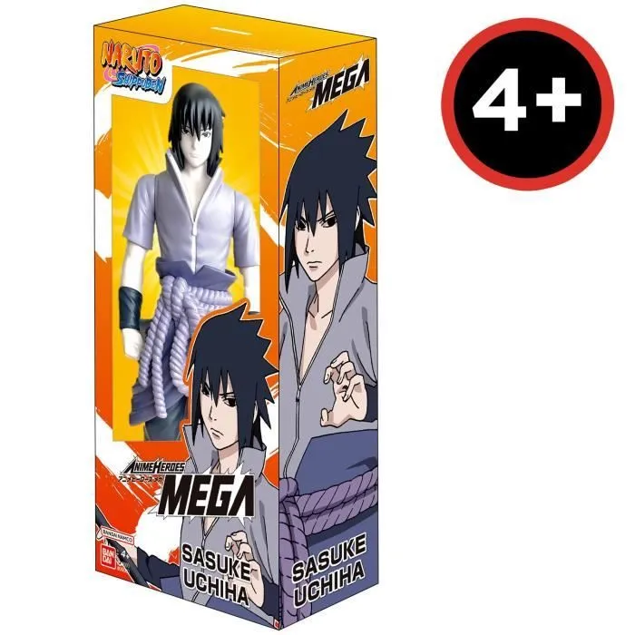Grande Figurine articulée - BANDAI - Anime Heroes - Naruto Shippuden - Figurine Anime Heroes Mega 30 cm - Sasuke Uchiwa-4