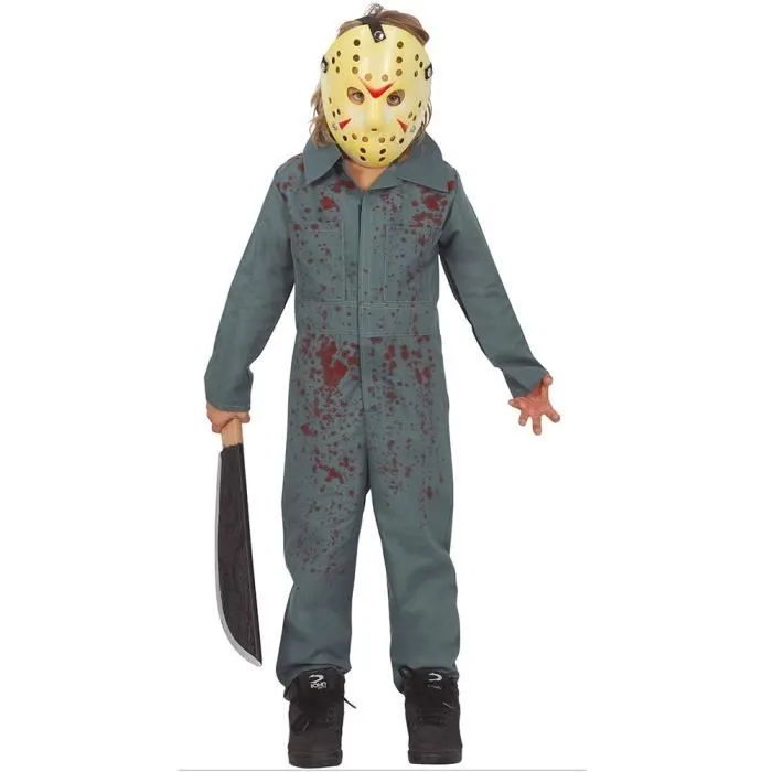 Déguisement psychopathe garçon - Super H Perso Celebr - Blanc - Polyester et plastique - Extérieur-0