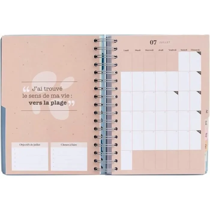Agenda Office 2023 Journalier - 2023 et tous mes projets Mr. Wonderful - bleu - TU-2