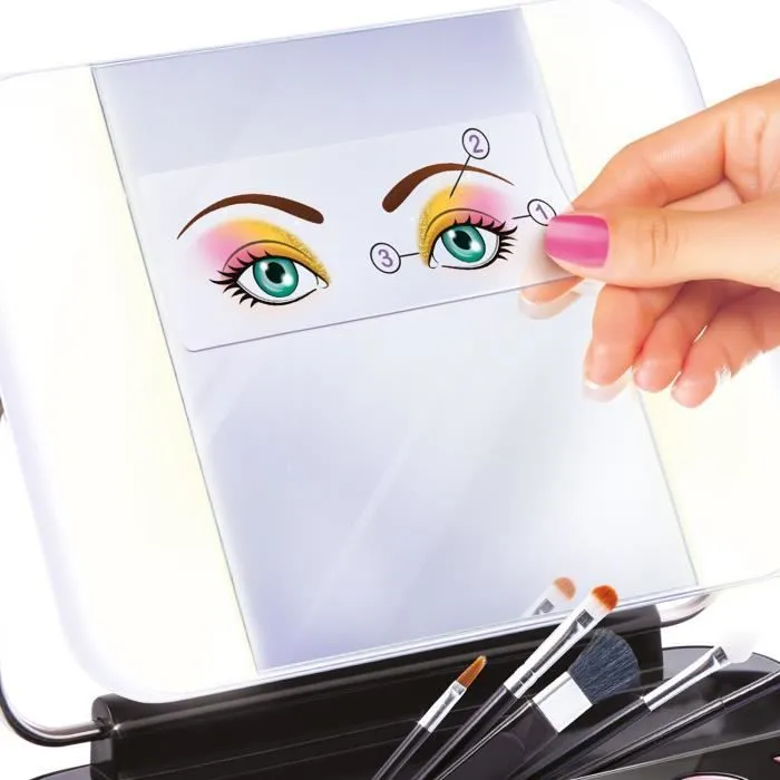 Mallette de maquillage pour enfant avec miroir LED et porte-téléphone - Style 4 Ever - Canal Toys-7