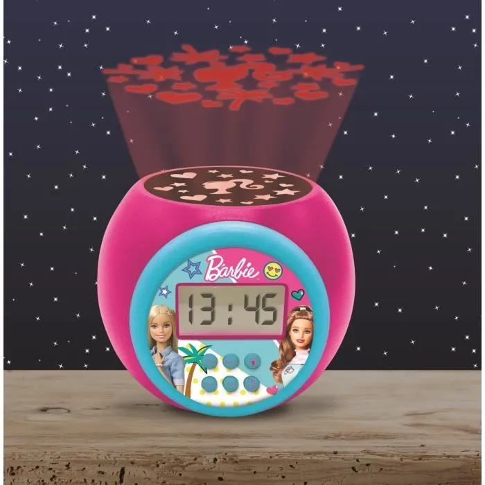 Réveil Projecteur Barbie avec Minuteur-3