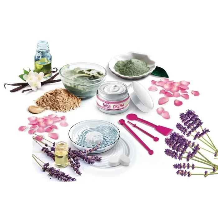 Coffret scientifique pour créer des masques de beauté naturels et doux - Clementoni - Science & Jeu-1