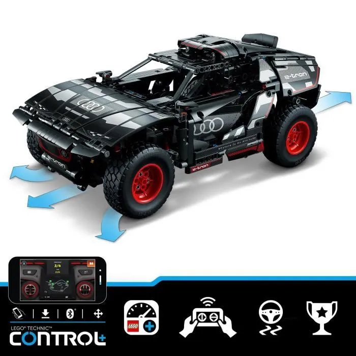 LEGO® Technic 42160 Audi RS Q e-tron, Voiture de Rallye Télécommandée, Maquette Off-Road Dakar-3
