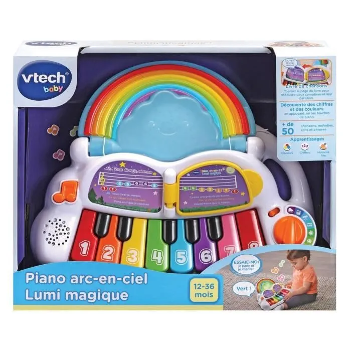 VTECH BABY - Piano Arc-En-Ciel Lumi Magique - Jouet Musical-2