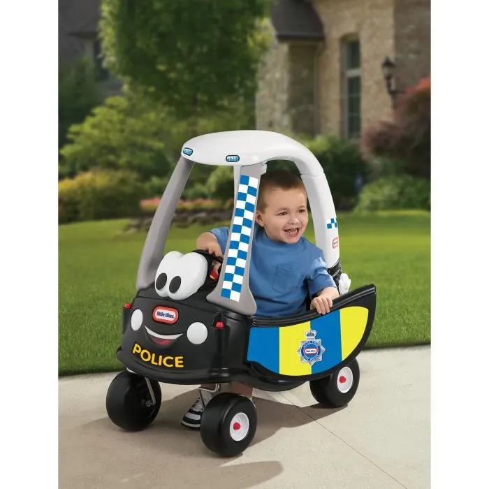 Porteur et trotteur Cozy Coupe Police Little Tikes - Noir - Pour enfants à partir de 18 mois-1