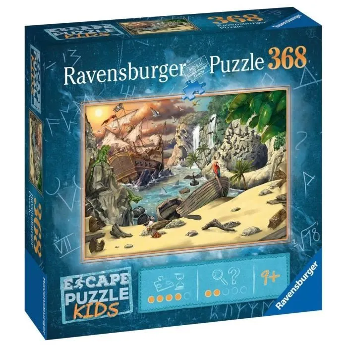 Puzzle Escape - Ravensburger - Aventure des pirates - 368 pièces - Dès 9 ans-0